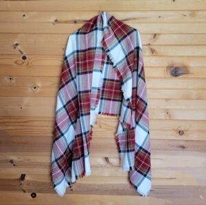 Merona Plaid Blanket Scarf, One Size